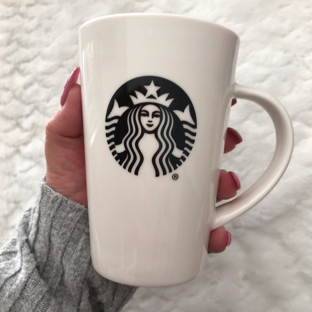 Starbucks NWOT BLACK Logo 12oz Tall Mug NEVER USED